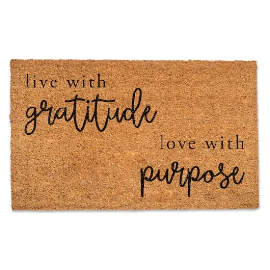 Live WIth Gratitude Love With Purpose 30" x 18" Door Mat {1}