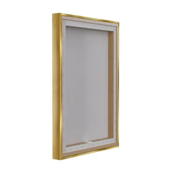 Stupell Industries Patriotic Cow Skull Floater Framed Art Gold {5}