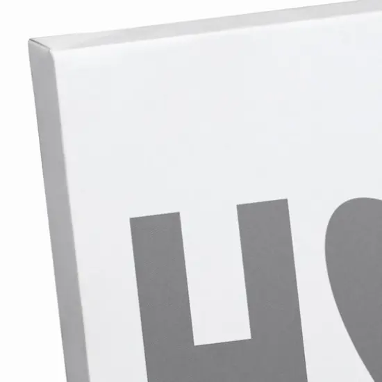 Home Heart Gray Canvas Wall Art {4}