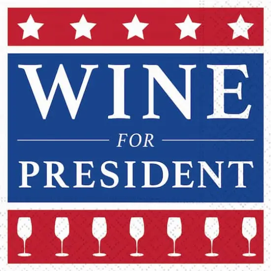 JAM Paper Wine For President Cocktail Napkins, 40ct. {1}