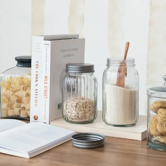 Hello Honey Coffee Embossed Glass Jar with Metal Lid {4}