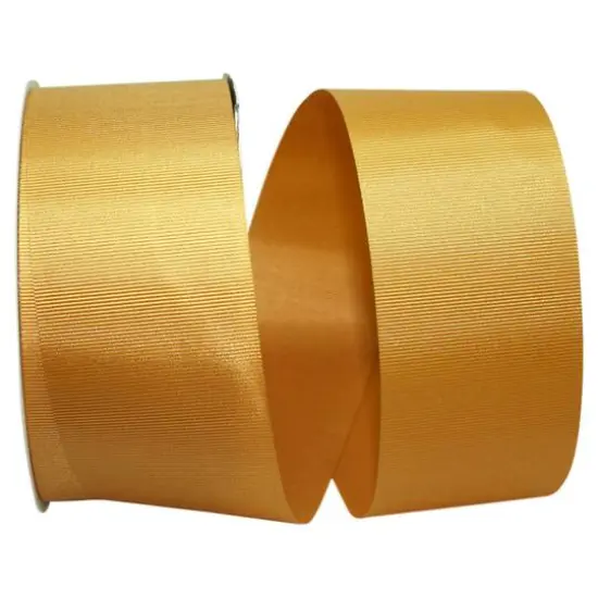 The Ribbon Roll 2.25" x 50yd. Grosgrain Allure Solid Ribbon Old Gold {1}