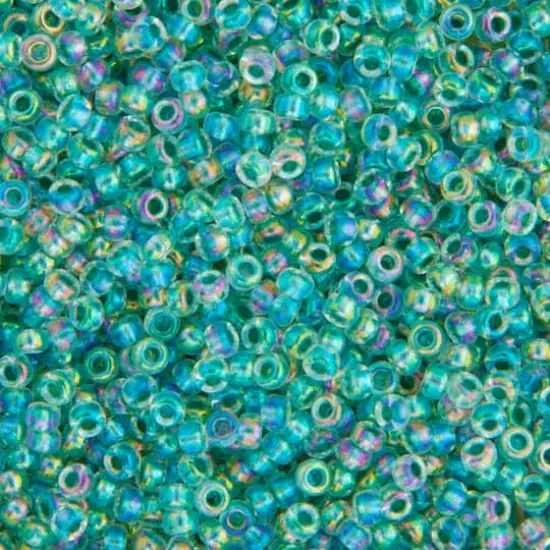 Miyuki&reg; 11/0 Glass Seed Beads, 22g Seagreen AB Lined-Dyed {1}