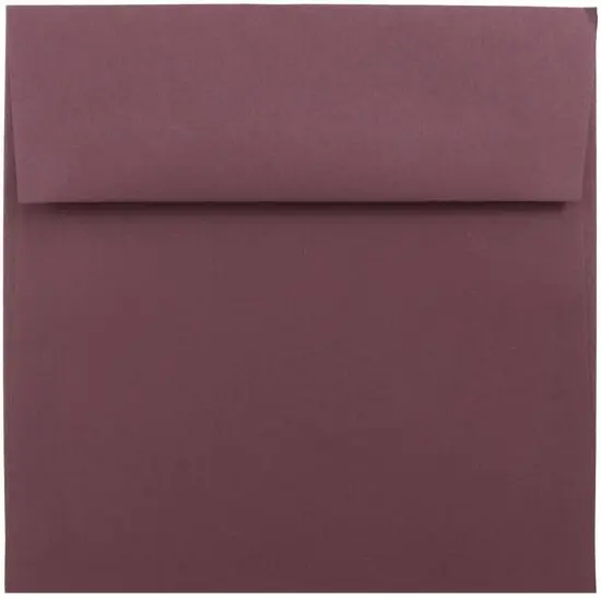 JAM Paper 5.5" x 5.5" Square Invitation Envelopes, 25ct. Burgundy {1}