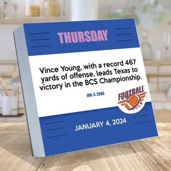 TF Publishing 2024 Sports Facts & Trivia Daily Desktop Calendar {3}