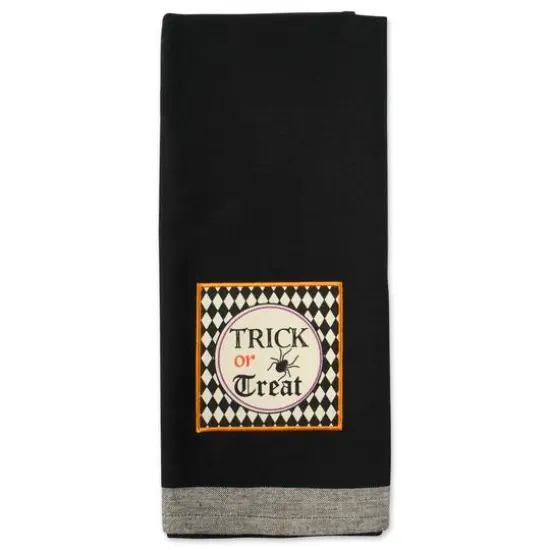 DII® Black All Hallows Eve Halloween Embellished Dishtowel Set {9}