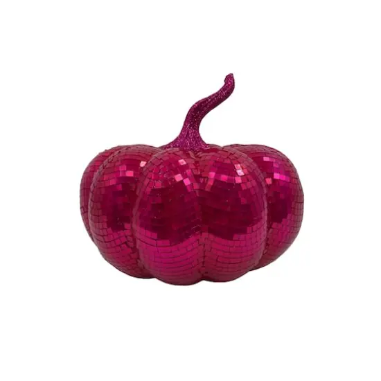 8.25" Disco Pumpkin Tabletop D&eacute;cor by Ashland&reg; Pink {1}
