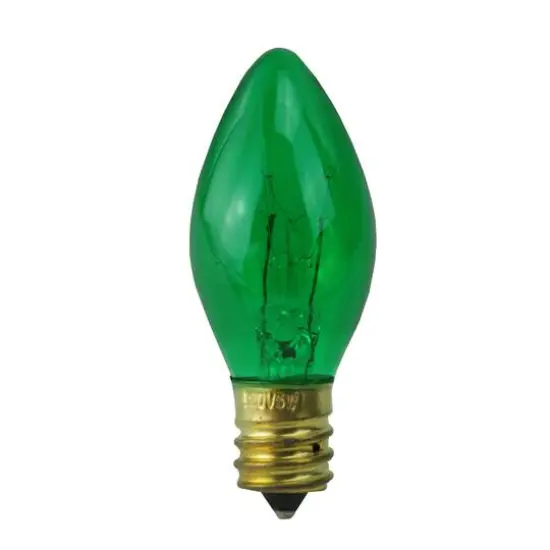 Incandescent C7 Replacement Bulbs, 25ct. Green {6}