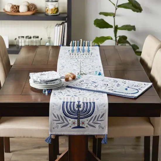 DII&reg; Hanukkah Dove Printed Placemats, 4ct. {9}