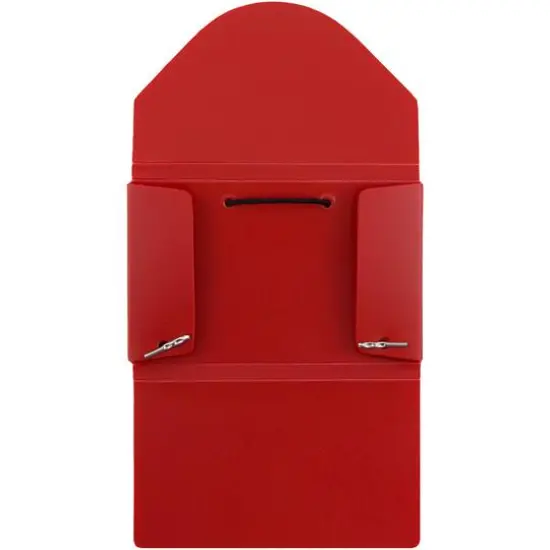 JAM Paper Plastic Business Card Holder Case Red Solid {6}