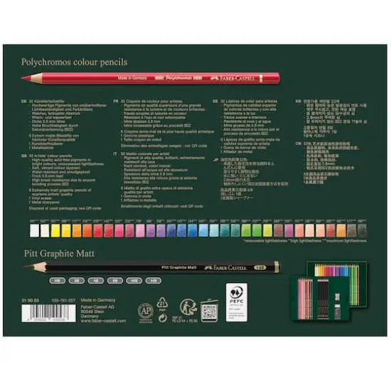 Faber-Castell Polychromos & Graphite Matte 40-Piece Pencil Set {5}