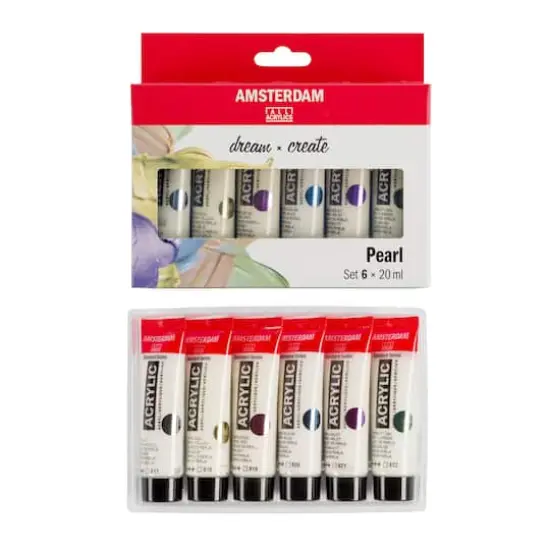 Amsterdam Standard Series 6 Color Pearl Acrylic Paint Set {1}