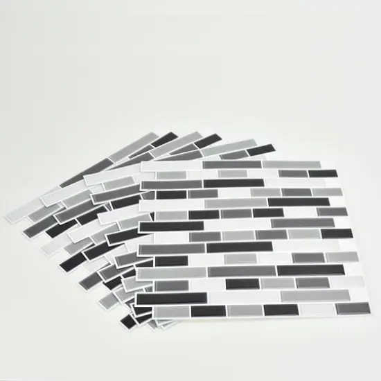 InHome Smoked Glass Peel & Stick Backsplash Tiles {10}
