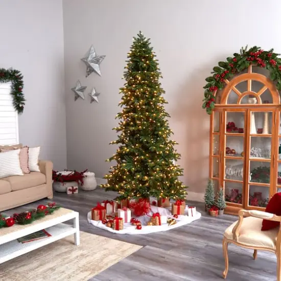 9ft. Pre-Lit South Carolina Fir Artificial Christmas Tree, Clear Lights {10}