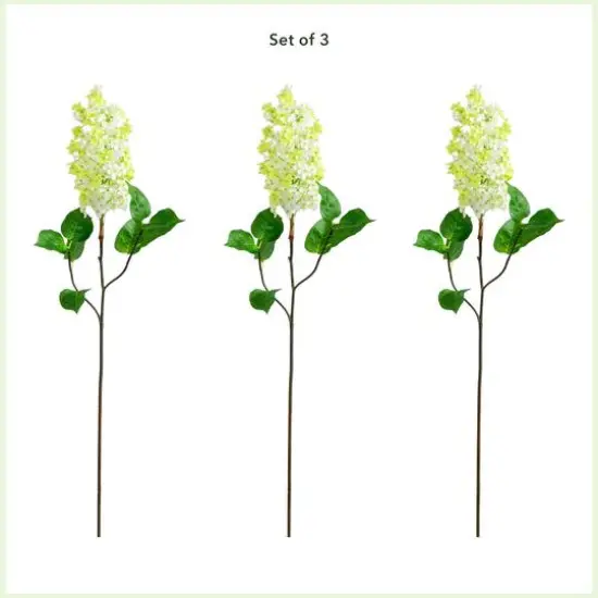 36" White Lilac Flower Stems, 3ct. {4}