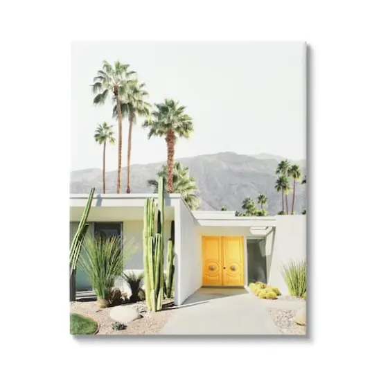 Stupell Industries Palm Springs House Photography Canvas Wall Art {1}