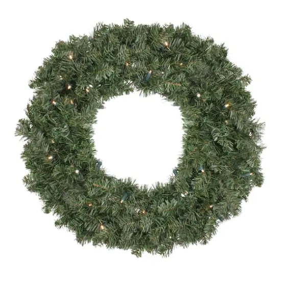 36" LED Canadian Pine Artificial Christmas Wreath {1}