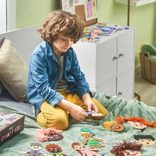 Arteza&reg; Kids Felt Craft Kit, Puppet/People {6}