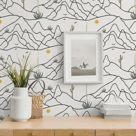 Elana Gabrielle Desert Afternoon Peel & Stick Wallpaper Tuxedo {6}