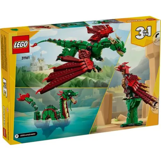 LEGO&reg; Creator 3in1 Medieval Dragon Creature Toy Playset 31161 {4}