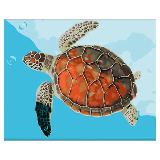 Sea Turtle Paint-by-Number Kit by Artist's Loft&trade; Necessities&trade; {6}