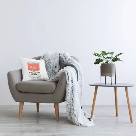 Stupell Industries Glam Pop Condensed Soup Can Red Fashion Designer Throw Pillow 18" x 18" {3}