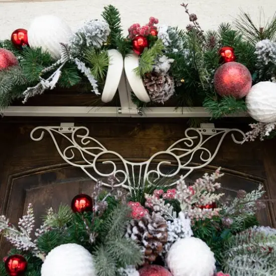 Village Lighting 9ft. Pre-Lit LED Frosted Wonderland Garland {9}