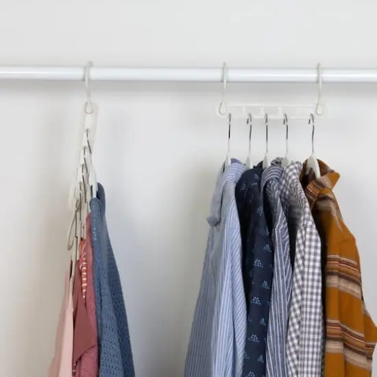 Honey Can Do White Collapsible Hangers w/ Velvet Non-Slip Hangers, 55ct. {4}