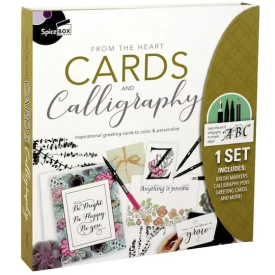 SpiceBox Sketch Plus Cards & Calligraphy Kit  {3}