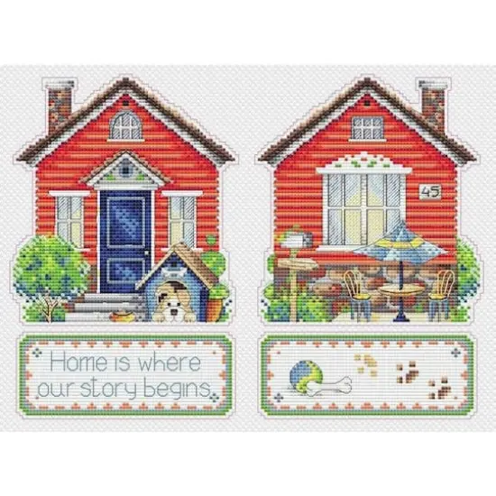 MP Studia House Plastic Canvas Counted Cross Stitch Kit {1}