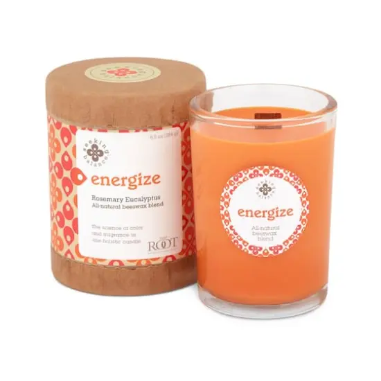 Root Candles Seeking Balance&reg; Energize: Rosemary Eucalyptus Jar Candle {1}