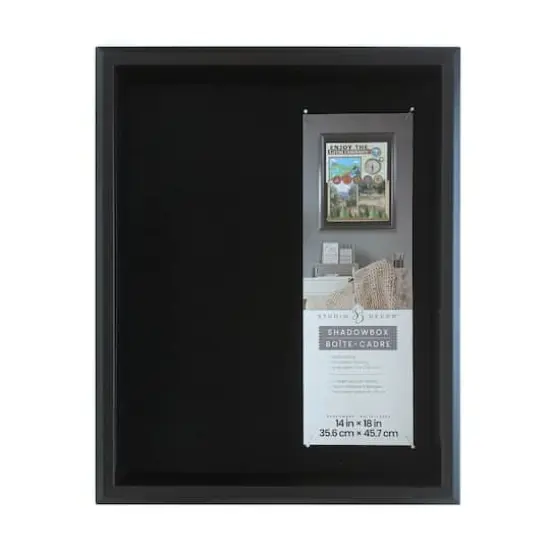 14" x 18" Black Beveled Shadow Box by Studio D&eacute;cor&reg; {1}