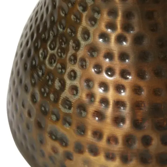 19" Bronze Iron Industrial Accent Table {4}