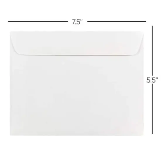 JAM Paper 5.5" x 7.5" White Booklet Envelopes {4}