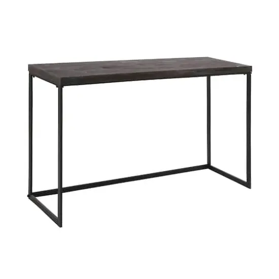 Black Contemporary Metal Console Table, 33" x 52" {3}