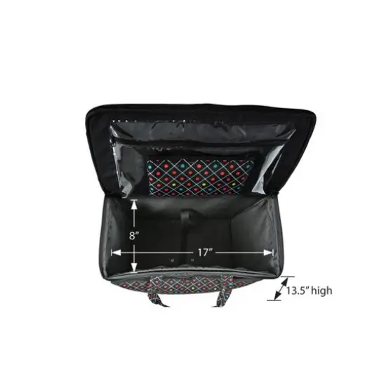 Dritz&reg; 2-Wheel Rolling Sewing Machine Tote {7}