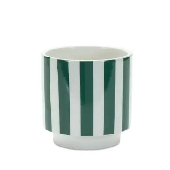 Decorative Striped Pot Set {4}