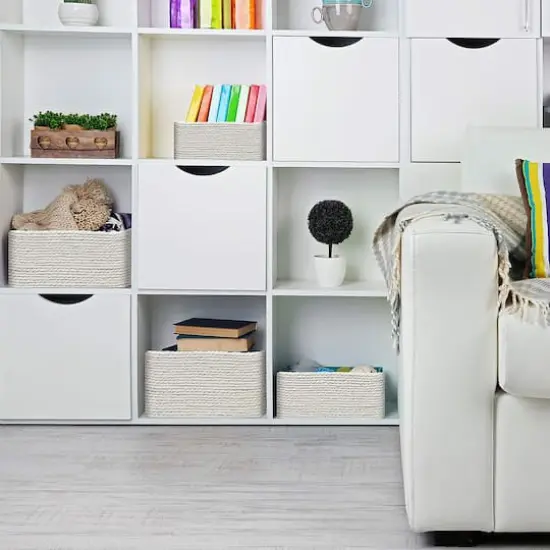 Sorbus 4-Piece Woven Rope Basket Set Beige {3}