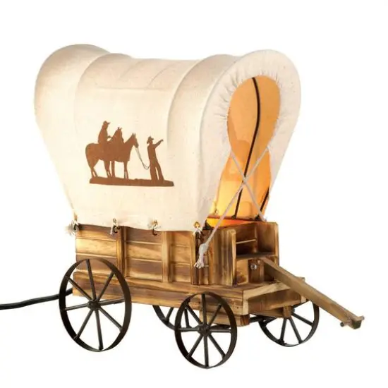 13" Western Wagon Table Lamp {1}