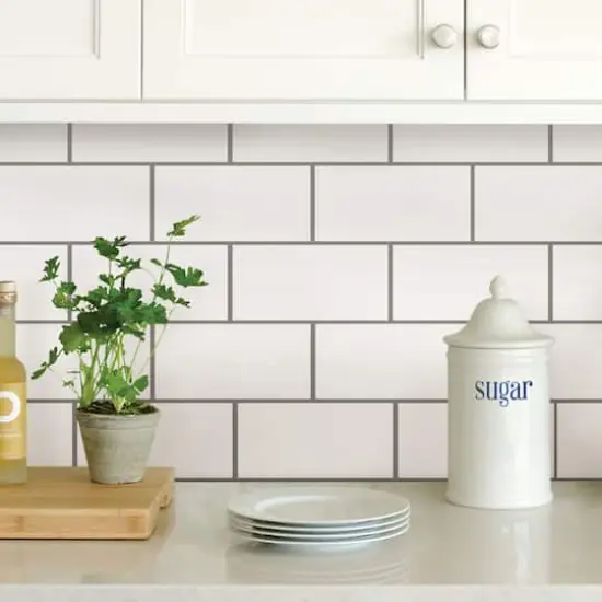 InHome Subway Tile Peel & Stick Backsplash Tiles {3}