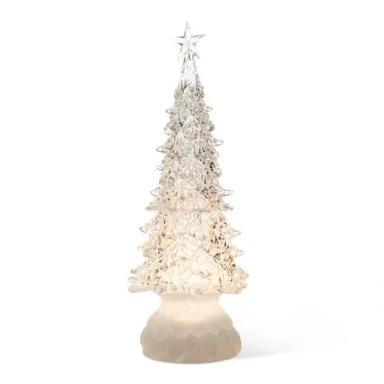 Glitzhome&reg; 18.5" Lighted Acrylic Rotating Christmas Table Tree {1}