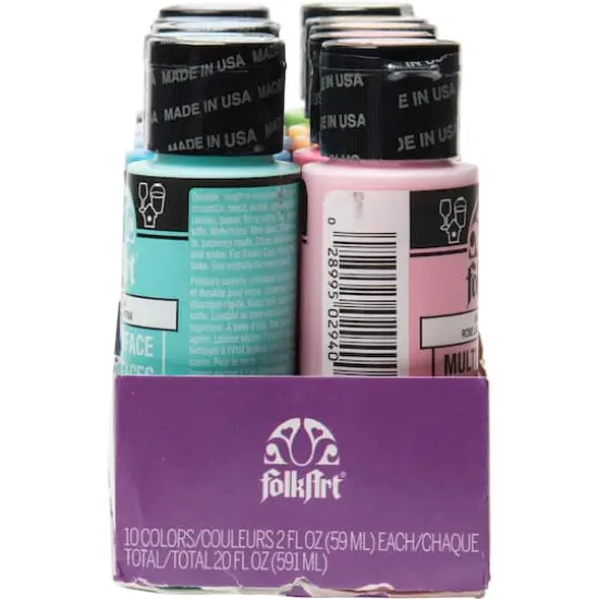 FolkArt&reg; Brights Multi-Surface Acrylic Paint {6}