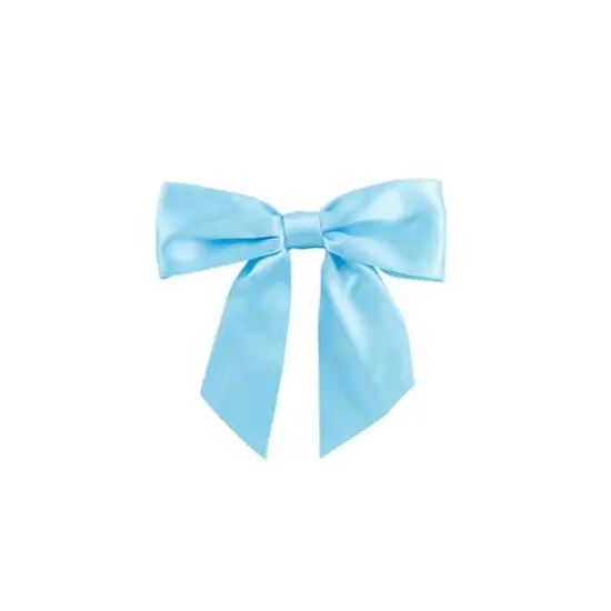 JAM Paper 4" Satin Twist Tie Bows, 50ct. Turquoise {1}
