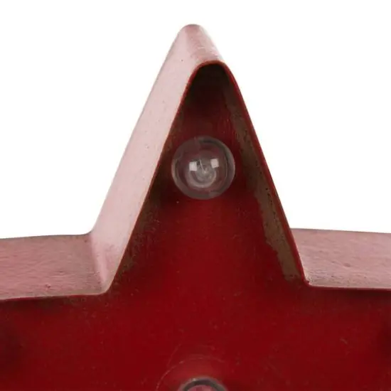 Glitzhome&reg; 7" Marquee LED Star Stocking Holder Set {7}