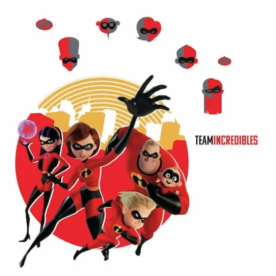 RoomMates Incredibles 2 Peel & Stick Giant Wall Decals {1}