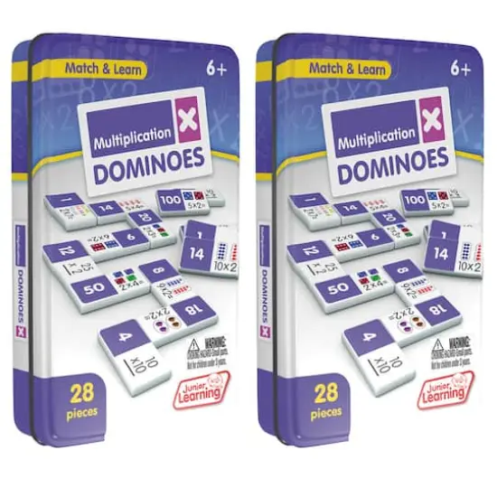 Junior Learning&reg; Multiplication Dominoes, 2ct. {1}