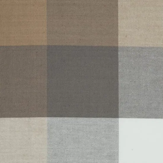 DII&reg; 52" Tri Color Check Tablecloth Stone {5}