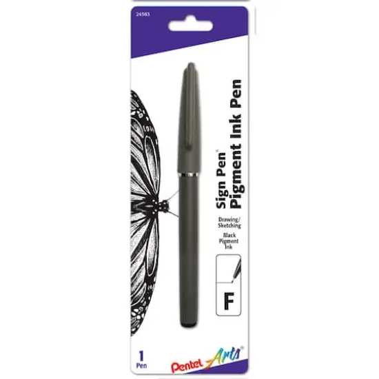 Pentel Arts&reg; Fine Tip Black Sign Pen&reg; {1}