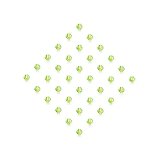 John Bead Preciosa 6mm Czech Crystal Rondelle Beads, 36ct. Limecicle {4}