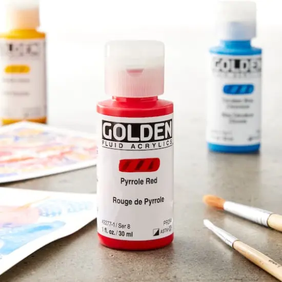 Golden&reg; 1oz. Fluid Acrylics Pyrrole Red {3}